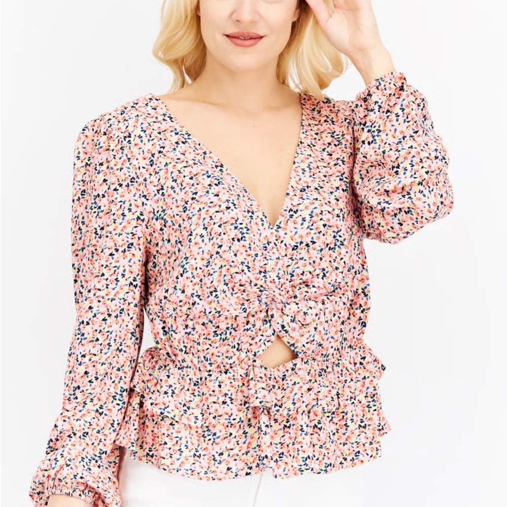 Sadie & Sage Floral Pink Women's Top